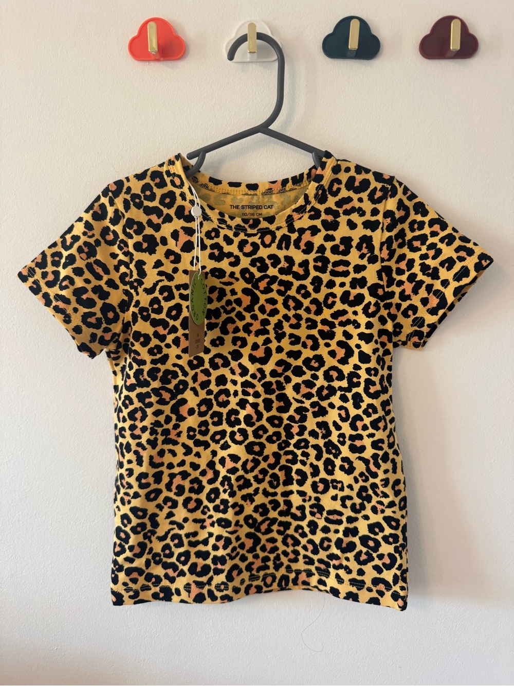 Kids' Yellow Leopard-Print Short Sleeve Tee by